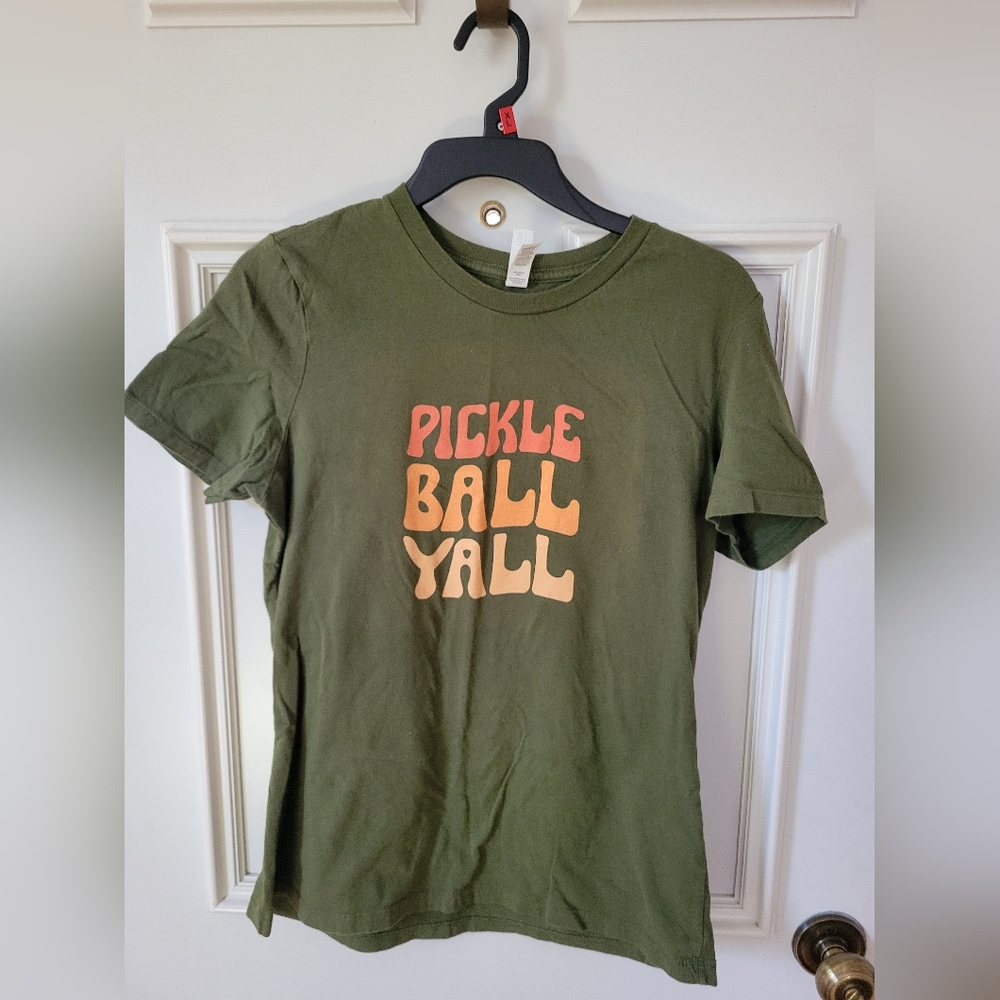 Pickle Ball T-Shirt Size Medium Green Bella + Canvas